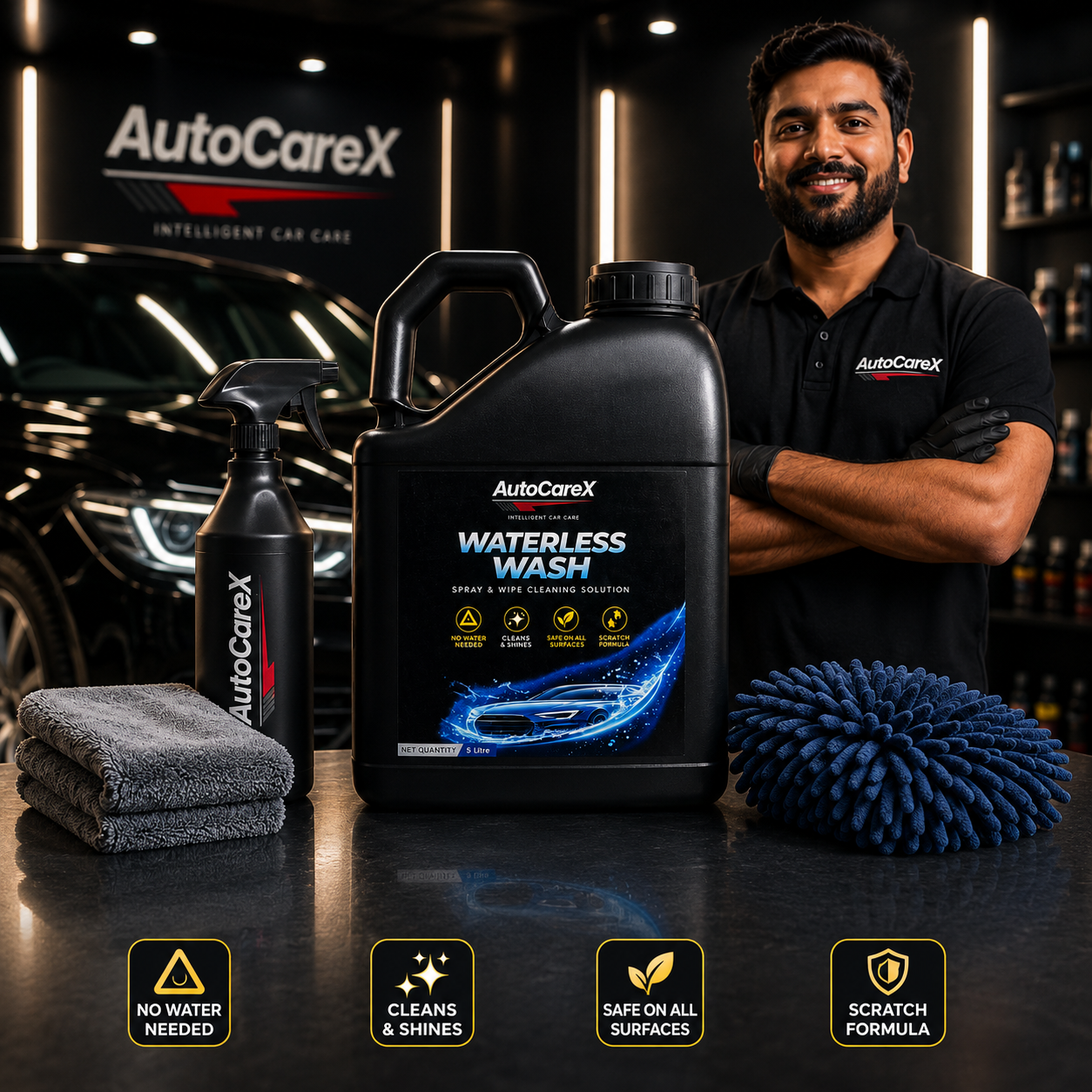 AutoCareX Waterless Wash 5L Can