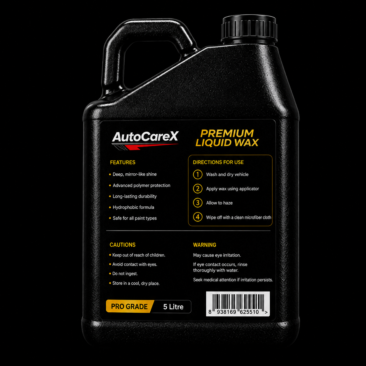 AutoCareX Premium Liquid Wax 5L Can