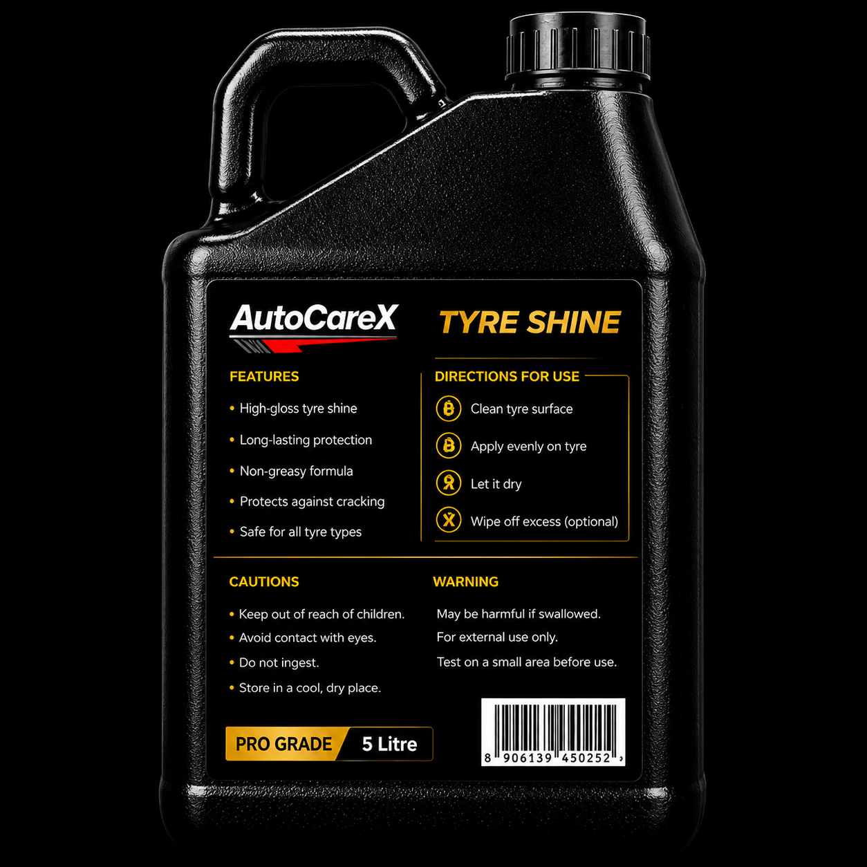 AutoCareX Tyre Shine 5L Can
