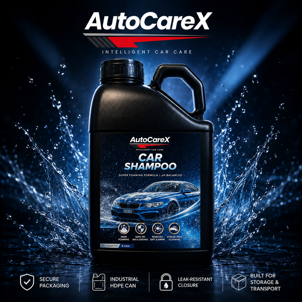 AutoCareX Car Shampoo 5L Can