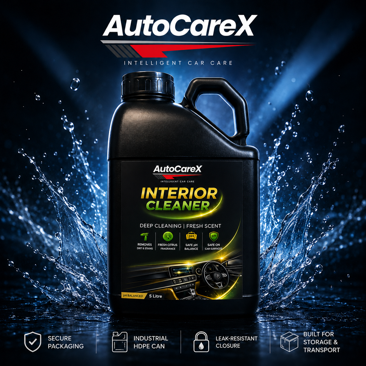 AutoCareX Interior Cleaner 5L Can