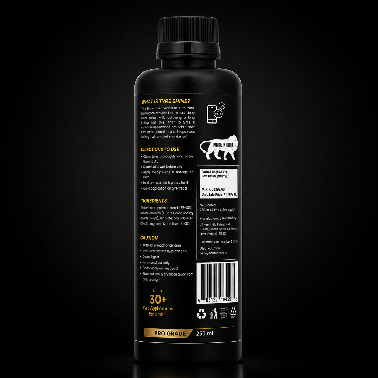 AutoCareX Tyre Shine
