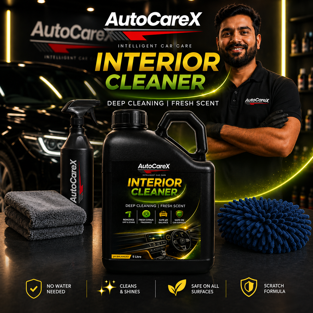 AutoCareX Interior Cleaner 5L Can