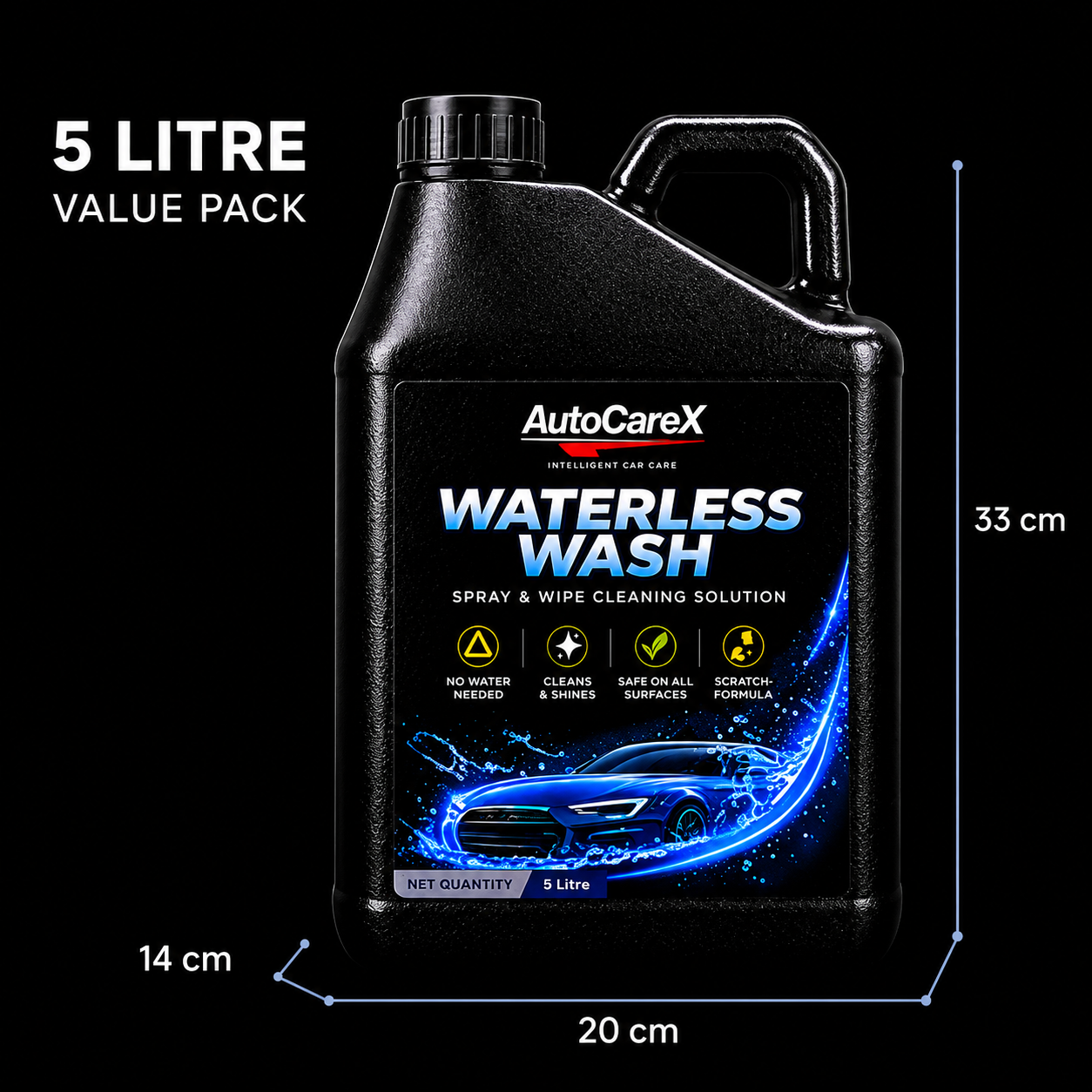 AutoCareX Waterless Wash 5L Can