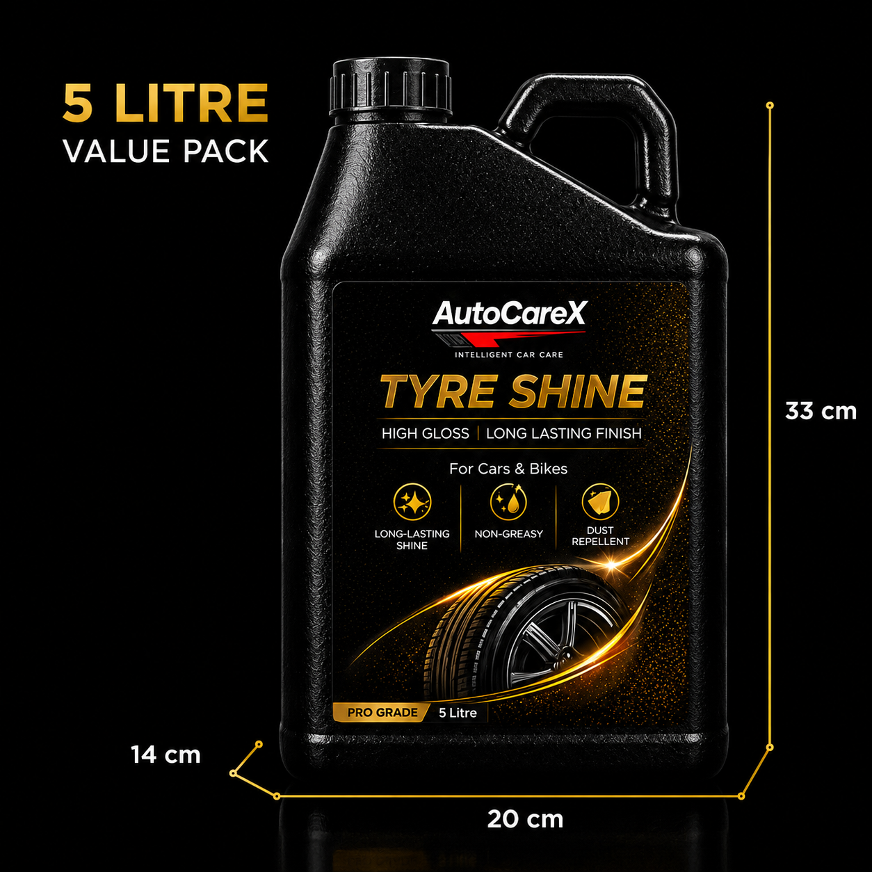 AutoCareX Tyre Shine 5L Can