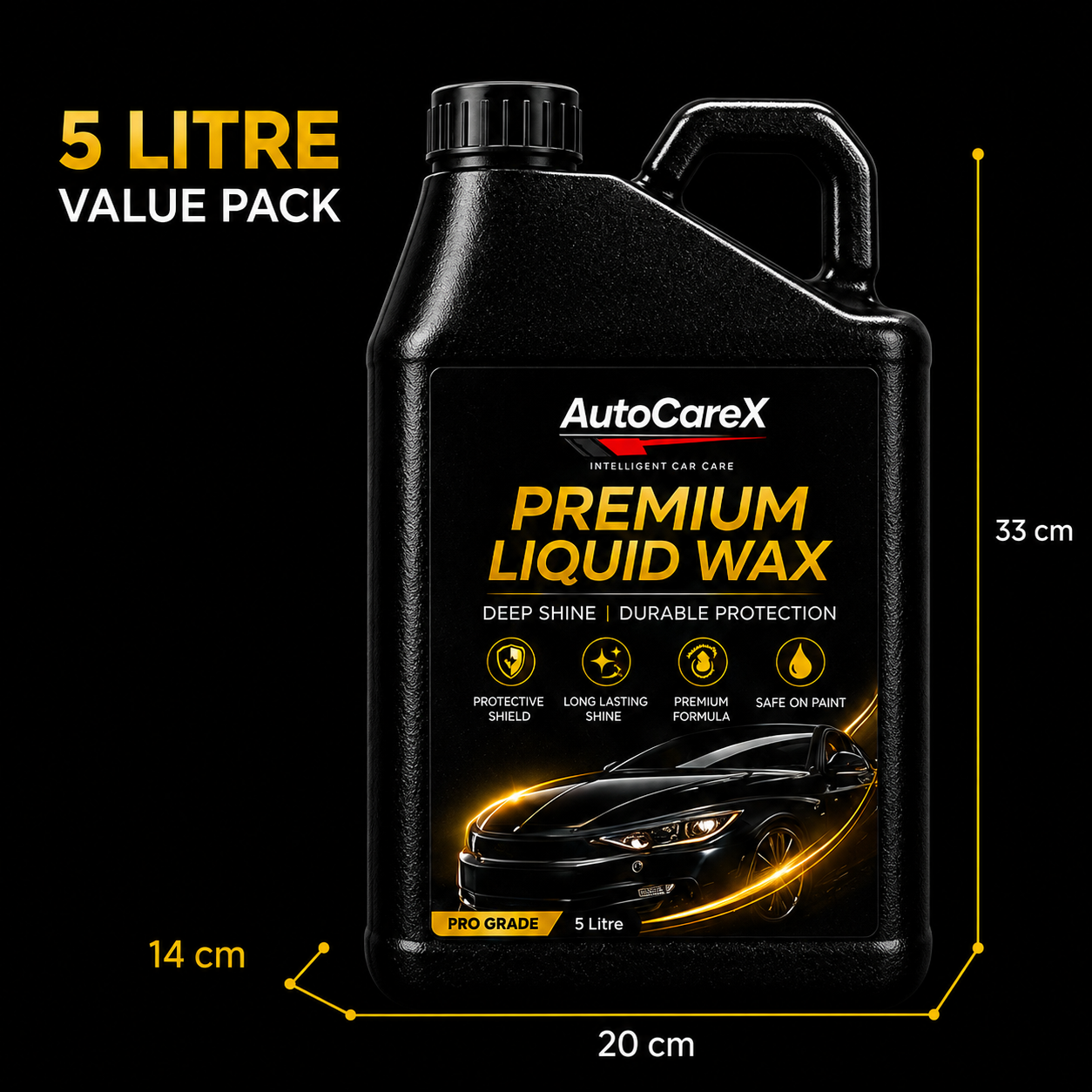 AutoCareX Premium Liquid Wax 5L Can