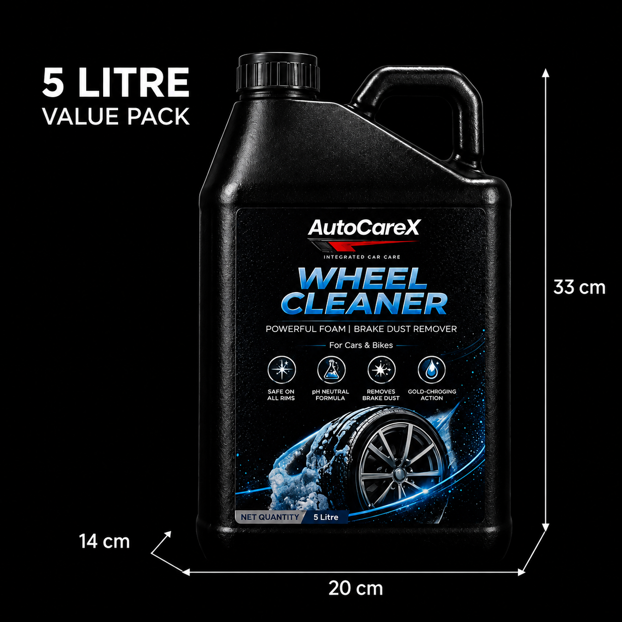 AutoCareX Wheel Cleaner 5L Can