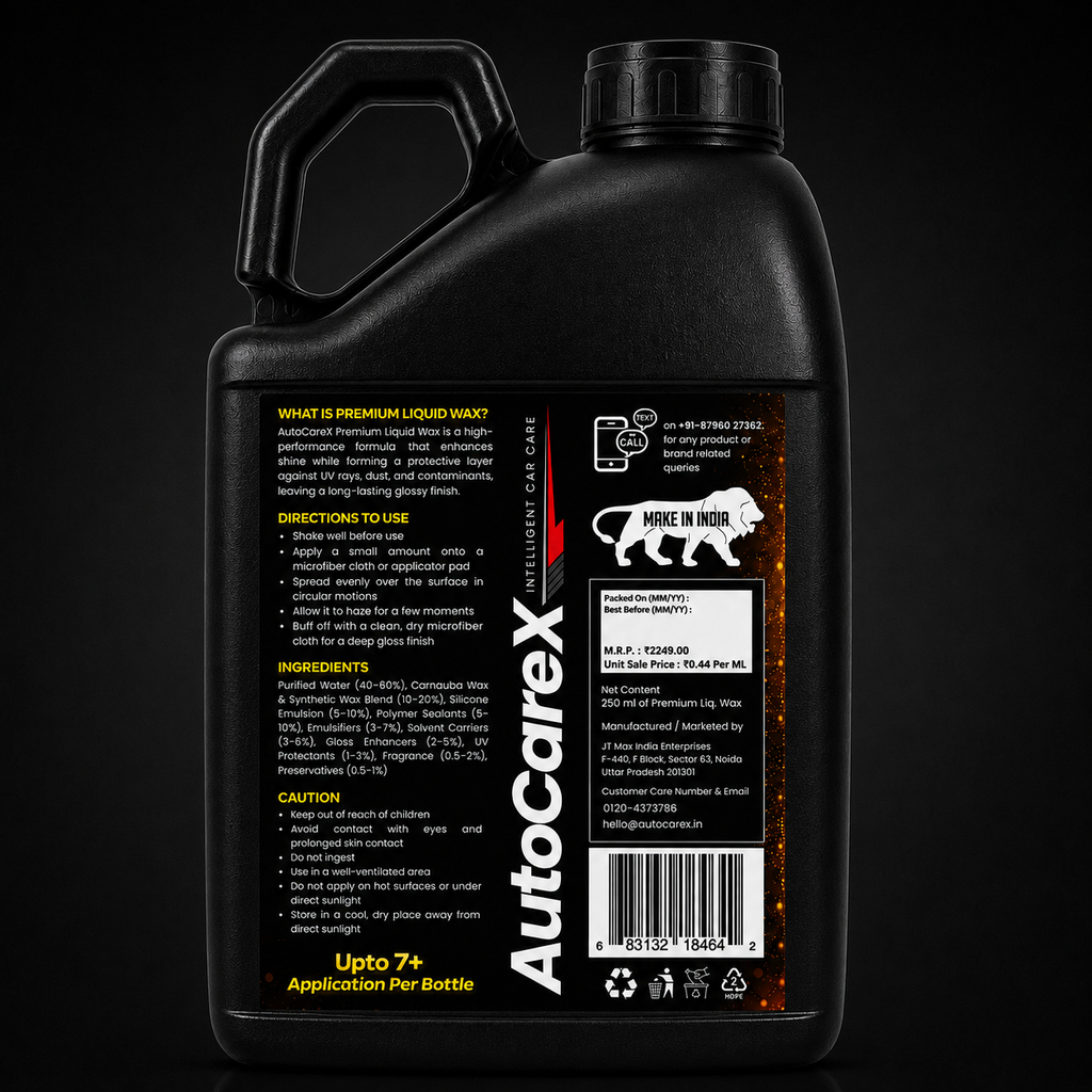 AutoCareX Premium Liquid Wax 5L Can