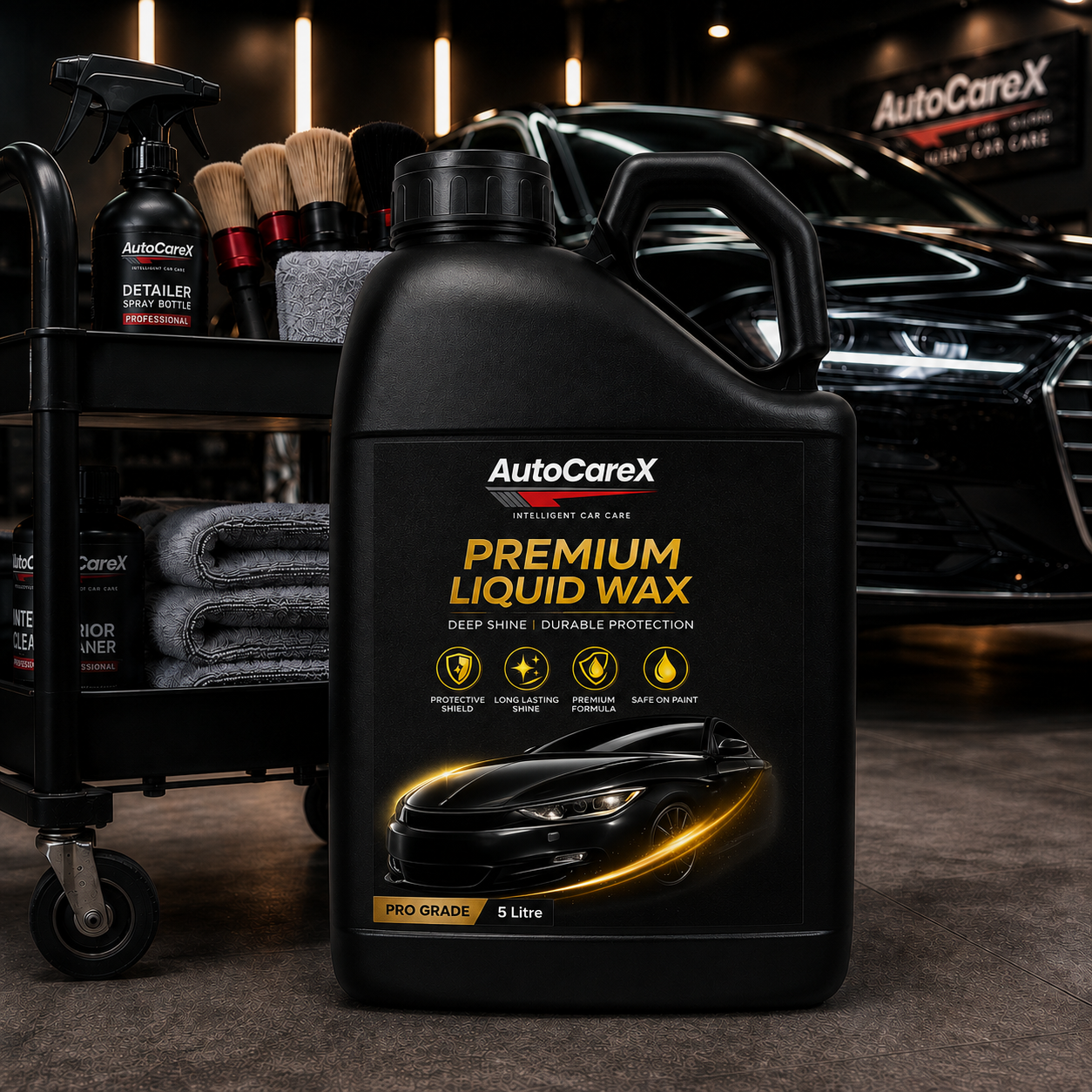 AutoCareX Premium Liquid Wax 5L Can