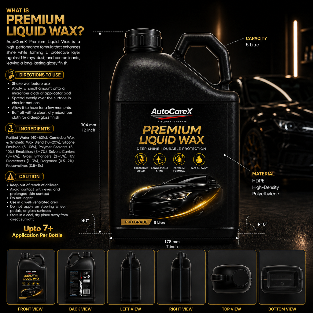 AutoCareX Premium Liquid Wax 5L Can