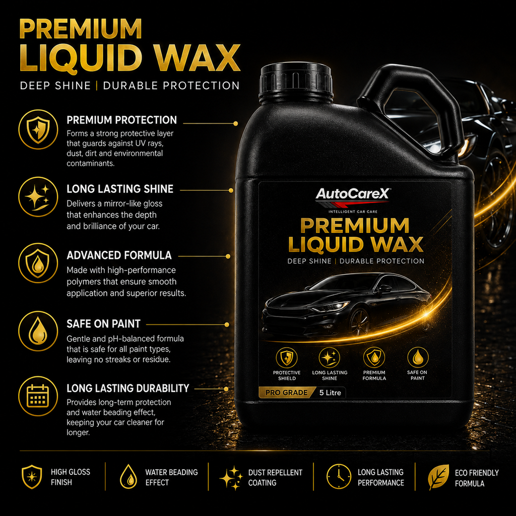 AutoCareX Premium Liquid Wax 5L Can