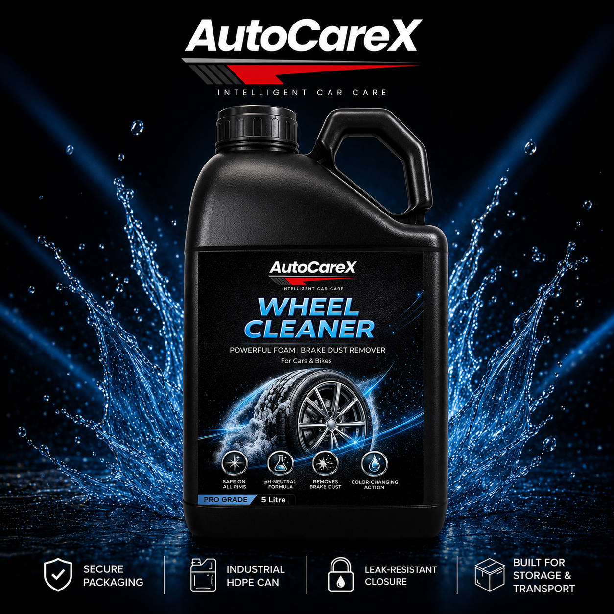 AutoCareX Wheel Cleaner 5L Can