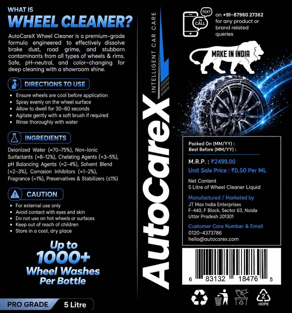 AutoCareX Wheel Cleaner 5L Can