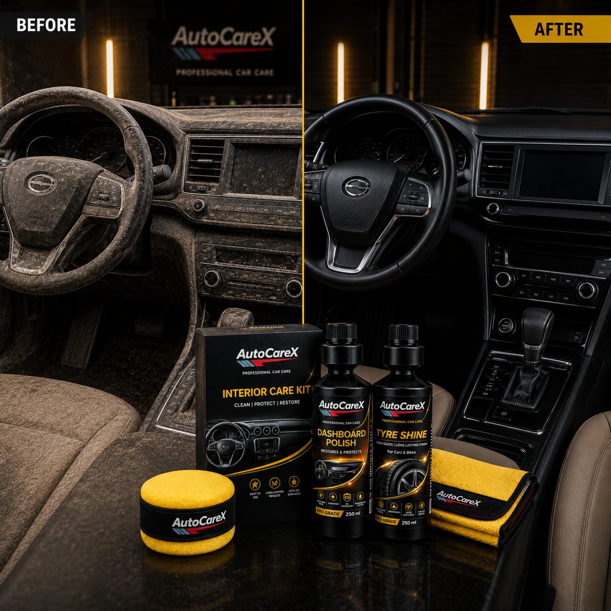 AutoCareX Car Interior Care Kit